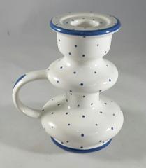 Gmundner Keramik-Leuchter mit Henkel bauchig
